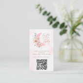 Over the Moon Baby Gift QR Kaart (Staand voorkant)