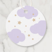 Over the Moon Baby Shower Bedankjes Labels (Achterkant)