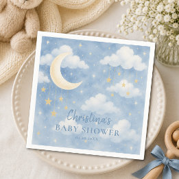 Over the Moon Baby Shower Servet
