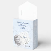 Over The Moon Blue Boy Baby shower Tent Favor Box Bedankdoosjes (Geopend)