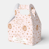 Over the Moon Boho Celestial Girl Baby shower Bedankdoosjes (Achterkant)