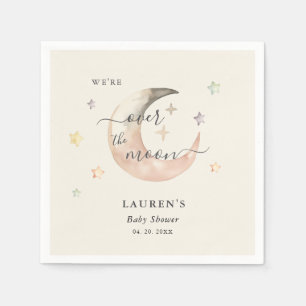 Over The Moon Boho Hemel Baby shower Servet