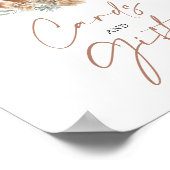 Over the moon Boho Kaarten en Cadeaus Poster Bord (Hoek)