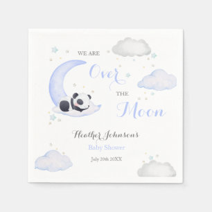 Over The Moon Boy Panda Beer Baby Borrel Servet