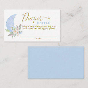 Over the moon Diaper Raffle Kaart