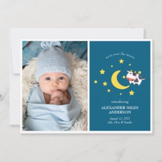 Over the Moon Foto's Nieuwe Baby Aankondiging