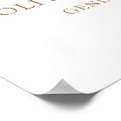 Over the Moon Gender Reveal Party Welcome Poster (Coin)