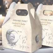 Over the Moon Neutral Baby shower Favor Box Bedankdoosjes