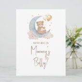 Over the Moon Raad eens hoe groot is mama buik Kaa Kaart (Staand voorkant)