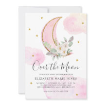 Over the Moon Roze Gouden Droomachtig Meisje Baby