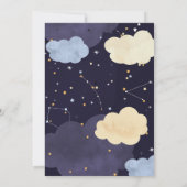 Over the Moon Sleeping Elephant Boy in het Baby sh Kaart (Achterkant)