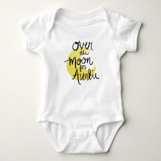 Over the Moon voor tante (Gold) Baby Bodysuit