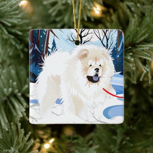 OVER THE RIVER Cream Chow 2023 Ornament (Boom)