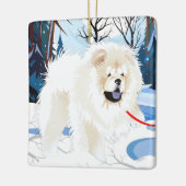 OVER THE RIVER Cream Chow 2023 Ornament (Links)