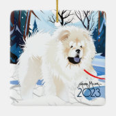 OVER THE RIVER Cream Chow 2023 Ornament (Achterkant)