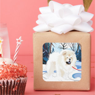 OVER THE RIVER Cream Chow stickers 2 maten