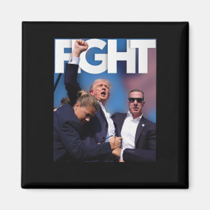 Over Trump Fight for America Trump Undefeable 3 Magneet
