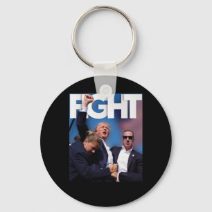 Over Trump Fight for America Trump Undefeable 3 Sleutelhanger