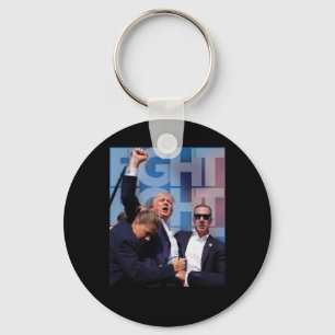 Over Trump Fight for America Trump Undefeable 4 Sleutelhanger