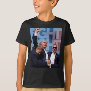 Over Trump Fight for America Trump Undefeable 4 T-shirt