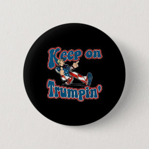 over Trump voor President 2024 Ronde Button 5,7 Cm