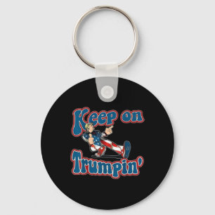 over Trumpin Trump voor President 2024 USA Flag Vi Sleutelhanger