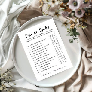 Over Under I Love You Around The World Carte de je