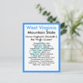 Over West Virginia Briefkaart (Staand voorkant)