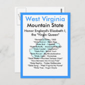 Over West Virginia Briefkaart (Voorkant / Achterkant)