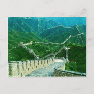 Overal de Grote Muur van China Briefkaart