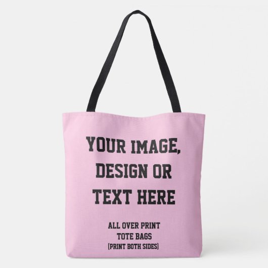 Overal gepersonaliseerde aangepaste tas afdrukken (Achterkant)