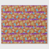 Overal ontwerp cadeaupapier (Vlak)