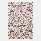 Overal paddenstoel patroon ontwerp theedoek (Verticaal)