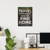Overal Reizen Poster (Thuiskantoor)