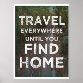 Overal Reizen Poster (Voorkant)
