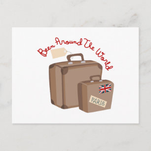 Overal ter wereld briefkaart