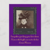 Overal waar je je pet ophangt is thuis briefkaart (Voorkant)