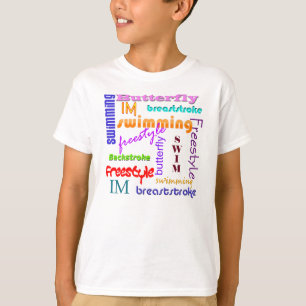 Overal zwemmen t-shirt