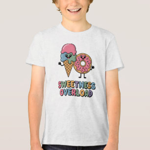 Overbelasting door zoetheid Donut & Ice Cream Ki Tri-Blend Shirt