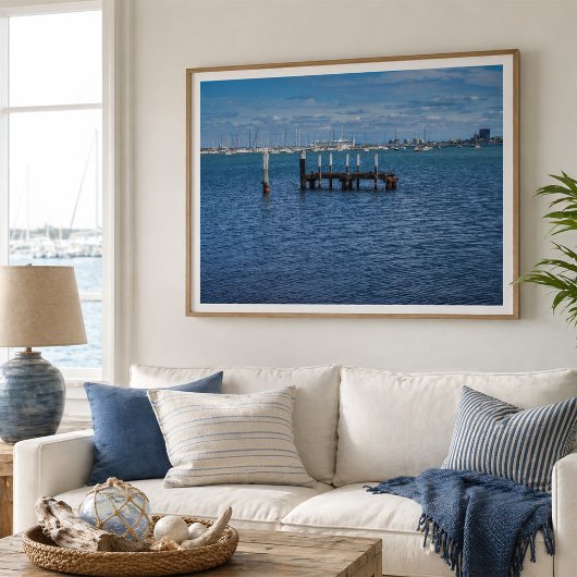 Overblijfselen van St Kilda Pier en Marina-boten M Poster