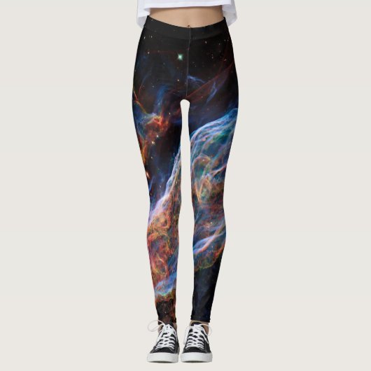 Overblijfselen van supernova de Sluiersnevel Hubbl Leggings (Voorkant)