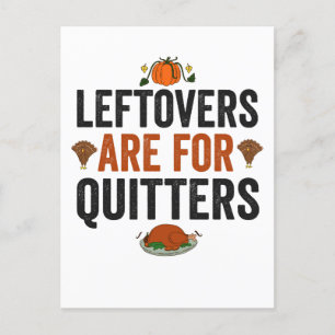 Overblijfsels zijn voor Opgavers Leuke Thanksgivin Briefkaart
