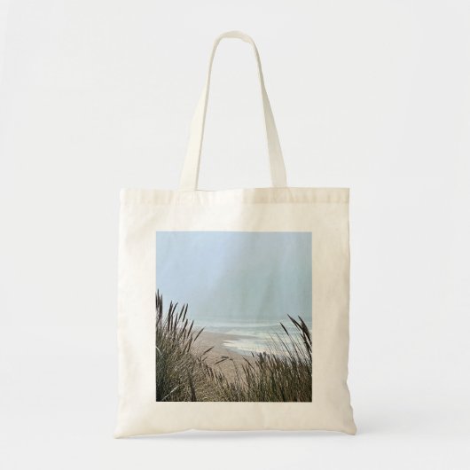 Overcast strand horizon foto canvas tas (Voorkant)