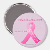 Overcomer! Borstkanker Magneet (Voorkant / Achterkant)