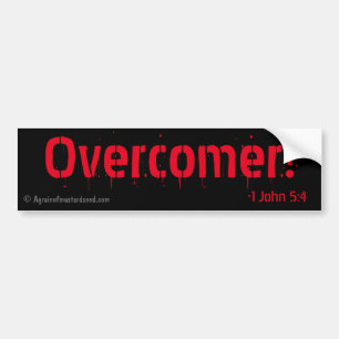 Overcomer! Christelijk Bumpersticker