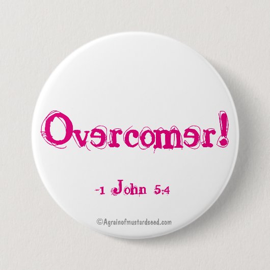 Overcomer! Ronde Button 7,6 Cm (Voorkant)