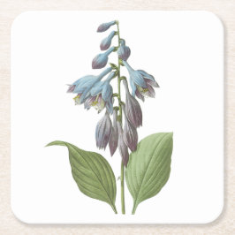 overdag (Hemerocallis caerulea) door Redouté Vierkante Kartonnen Onderzetter