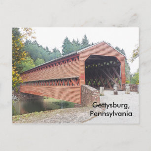 Overdekte brug bij Gettysburg PA Briefkaart