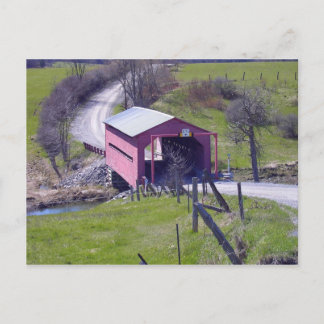 Overdekte brug in Outaouais Briefkaart