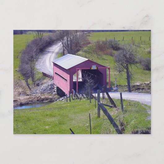 Overdekte brug in Outaouais Briefkaart (Voorkant)